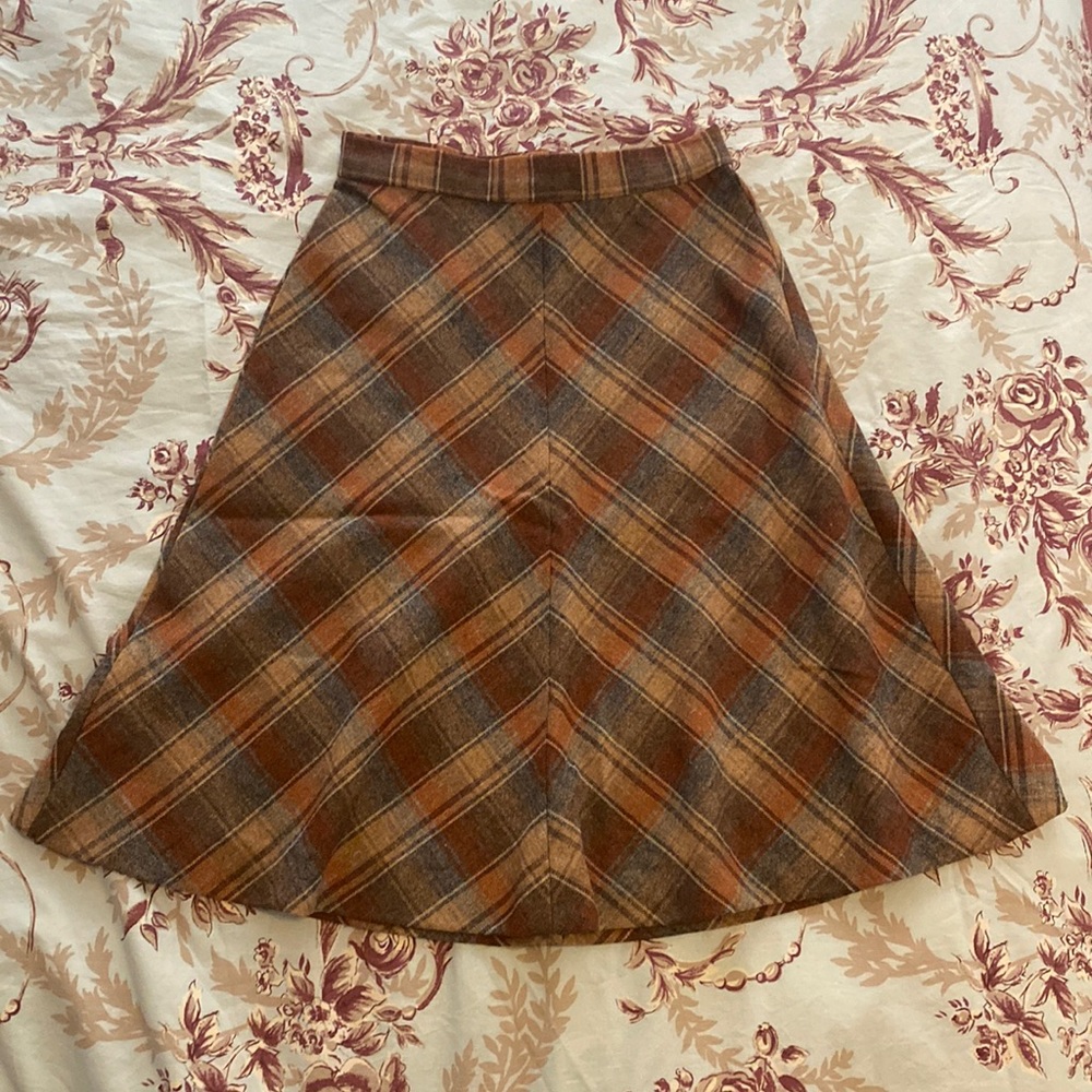 Vintage Plaid Skirt
